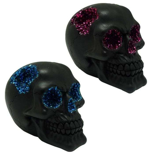 Black Crystal Cave Skull