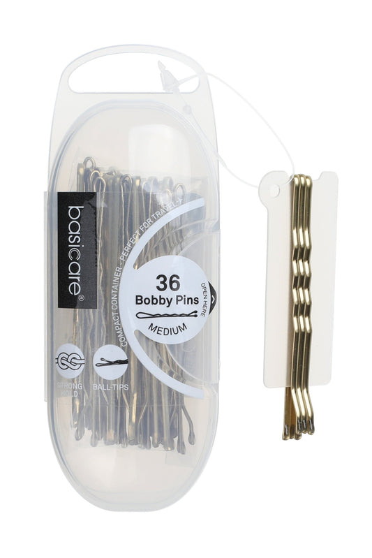 Basicare Bobby Pin Blonde 6.2cm 36 Pack - MarshallsHealthShop