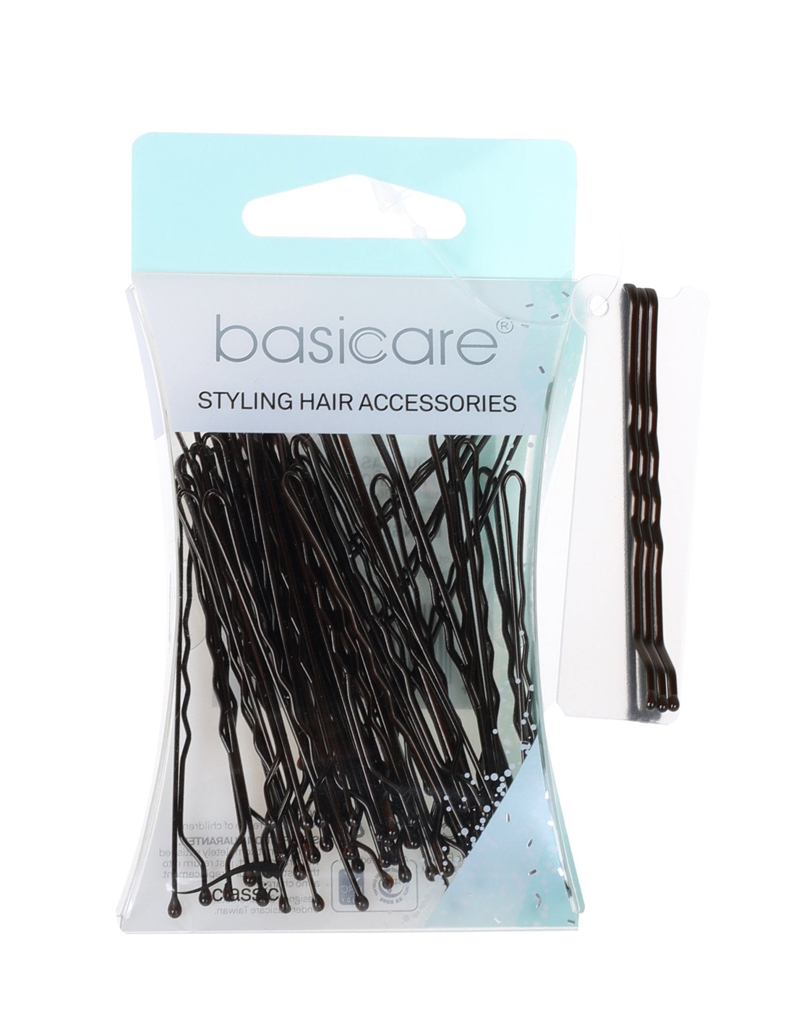 Basicare Bobby Pins Brown 6.2cm 36 Pack - MarshallsHealthShop