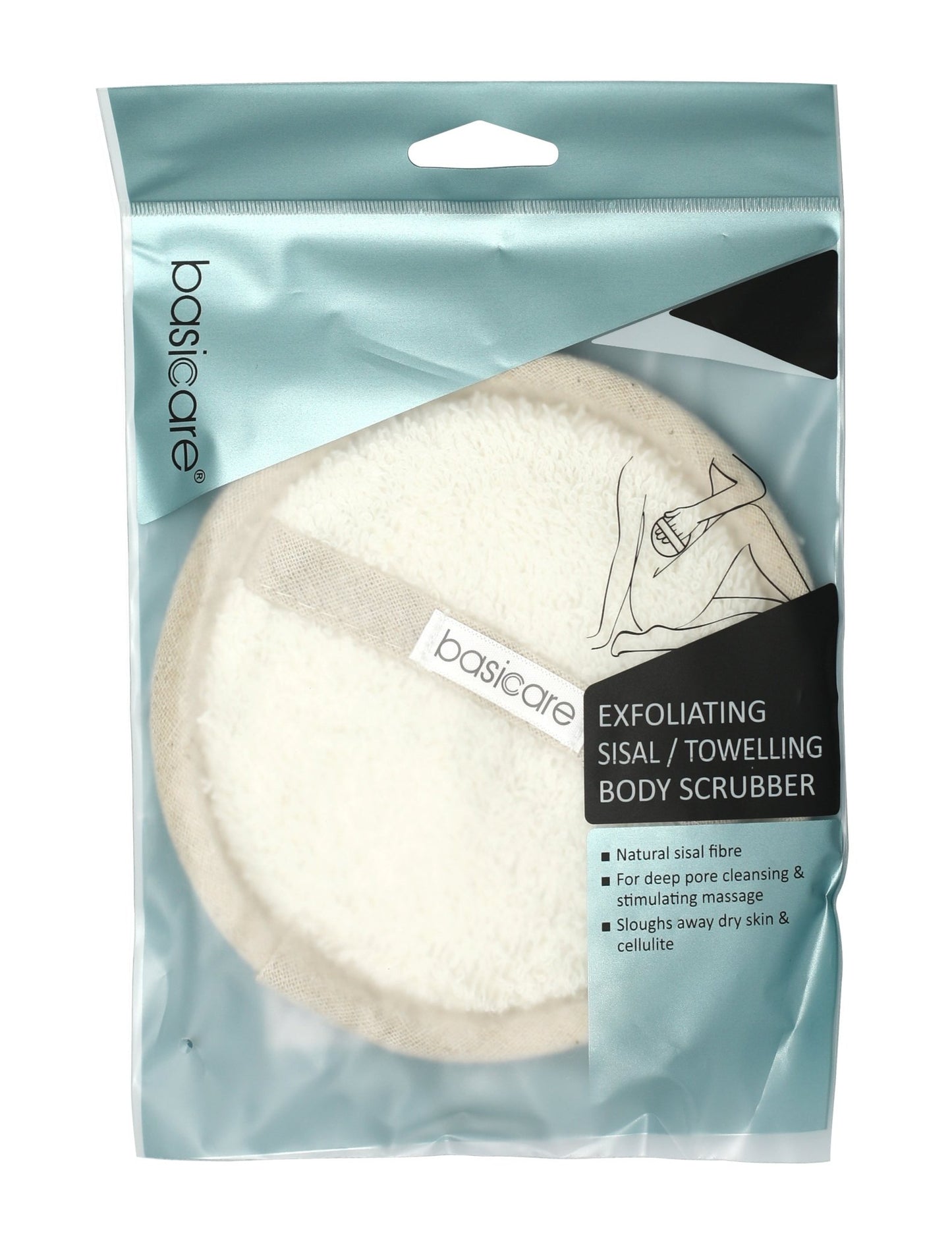 Basicare Body Scrubber Sisal 14cm - MarshallsHealthShop