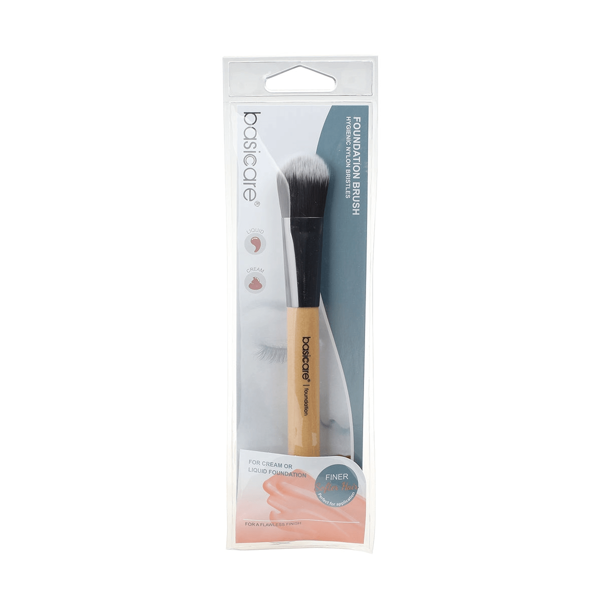 Basicare Brush Foundation 16cm - Nylon Bristles - MarshallsHealthShop
