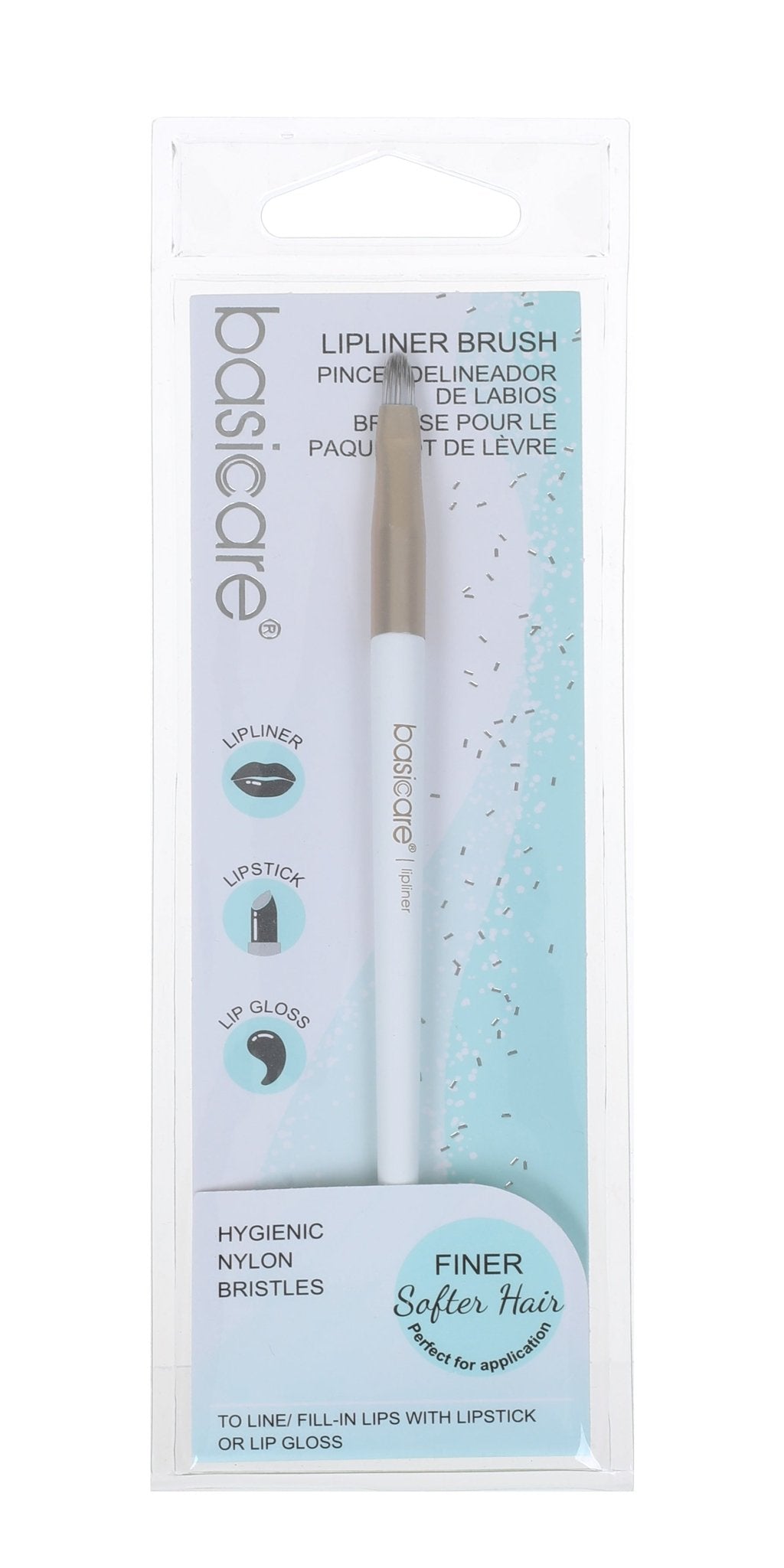 Basicare Brush Lip Liner 13cm - Nylon Bristles - MarshallsHealthShop