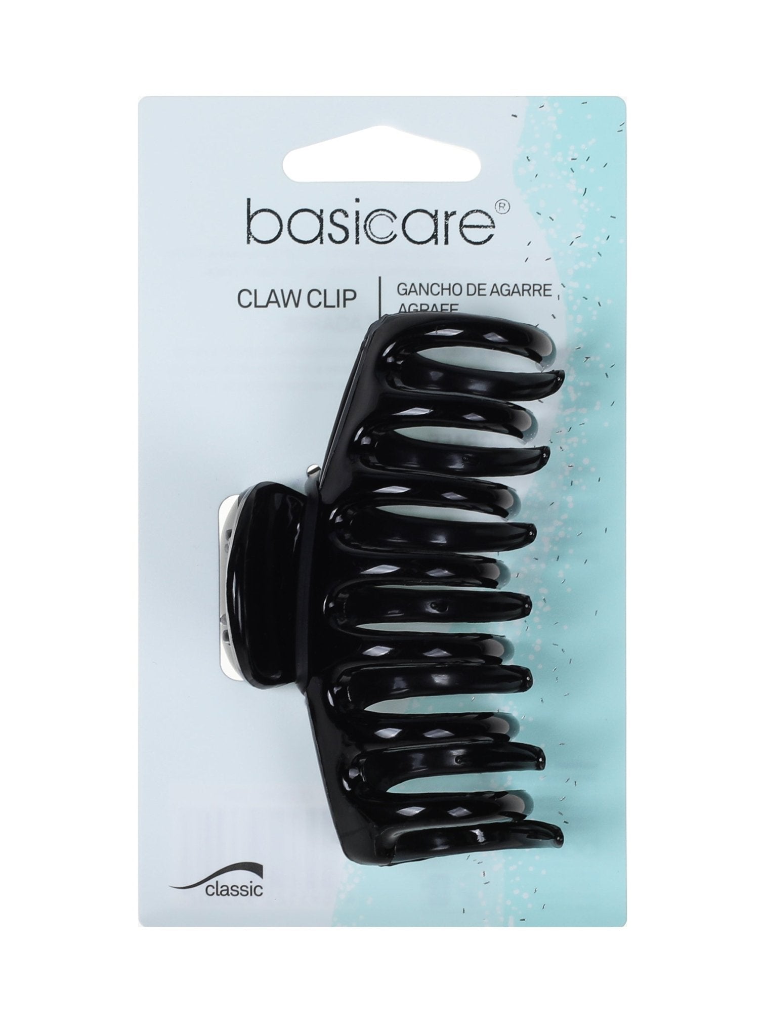 Basicare Hair Clip Claw Large Black 9cm - MarshallsHealthShop