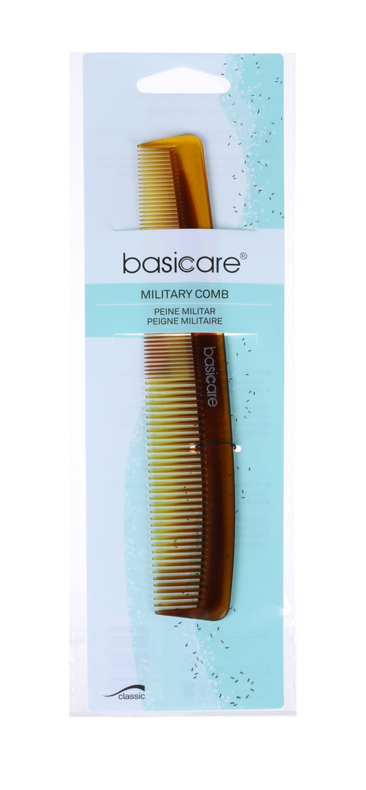 Basicare Hair Comb - Military 18cm - MarshallsHealthShop