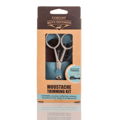 Basicare Men's Grooming Moustache Trimming Kit - MarshallsHealthShop
