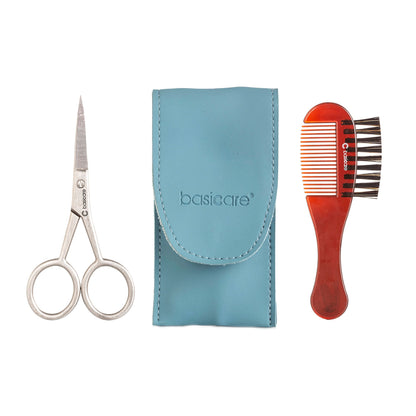 Basicare Men's Grooming Moustache Trimming Kit - MarshallsHealthShop