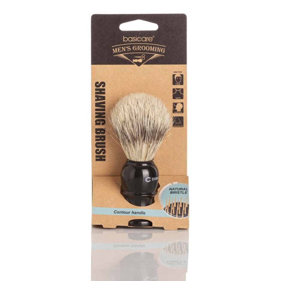 Basicare Men's Grooming Shaving Brush - MarshallsHealthShop