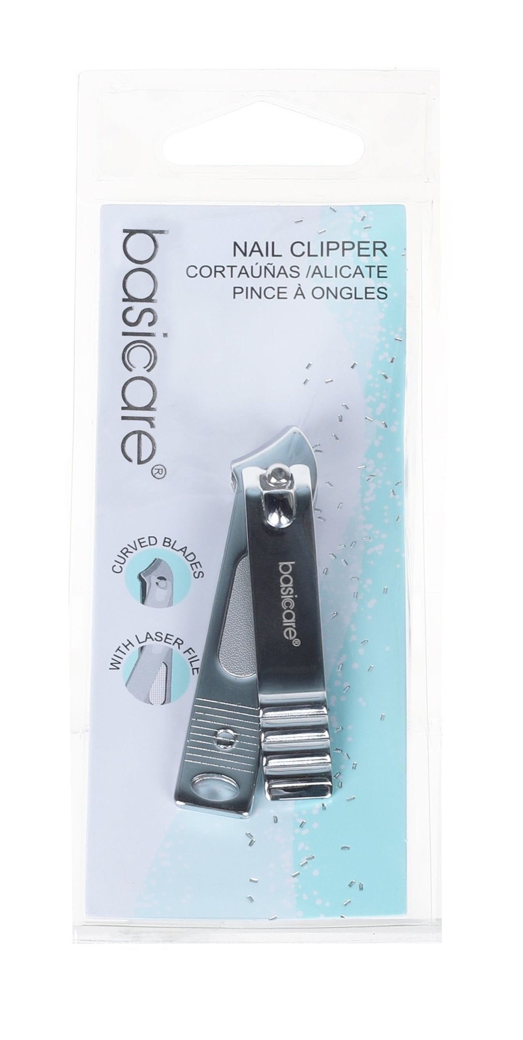 Basicare Nail Clipper Slanted Curved - MarshallsHealthShop
