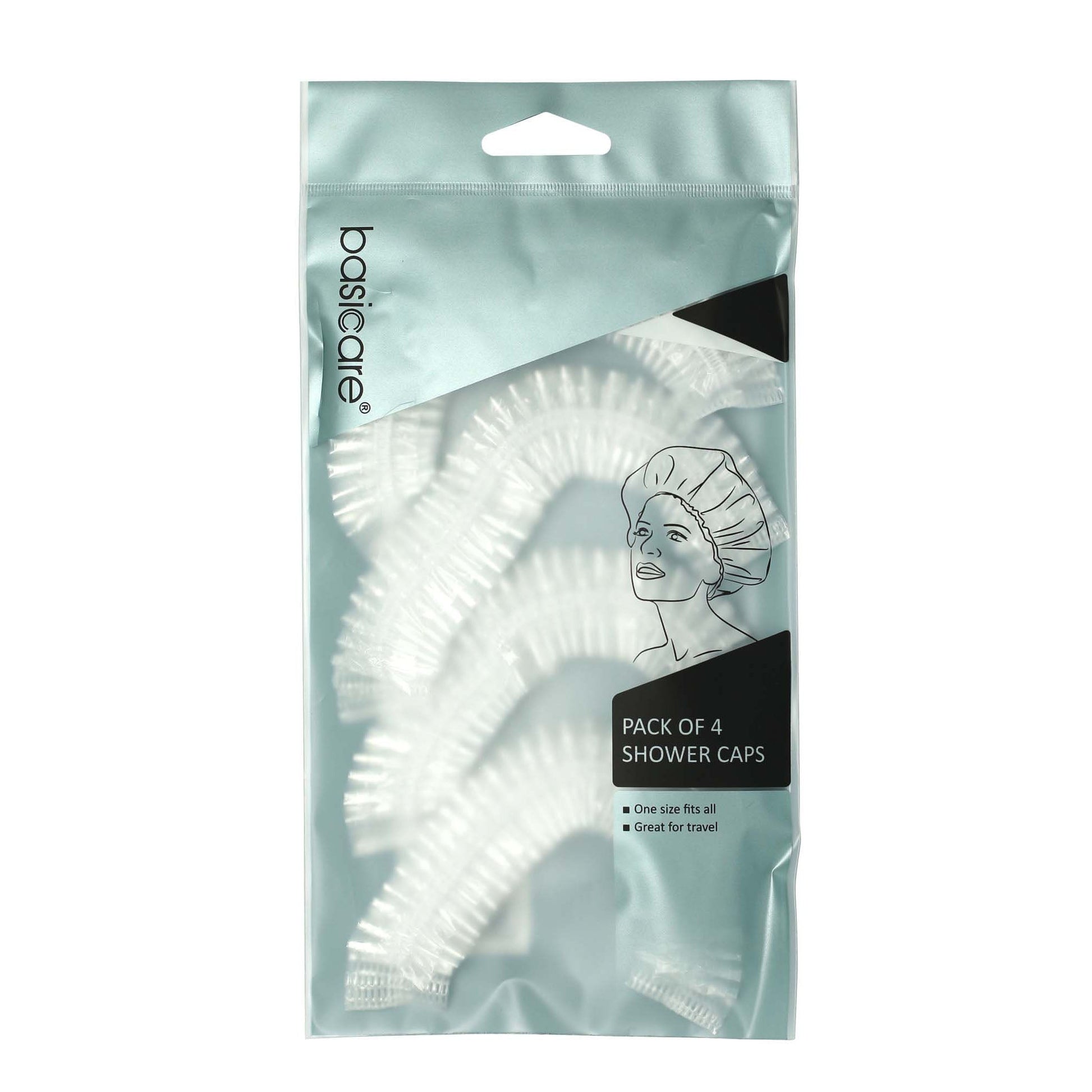 Basicare Shower Cap 4 Pack - MarshallsHealthShop