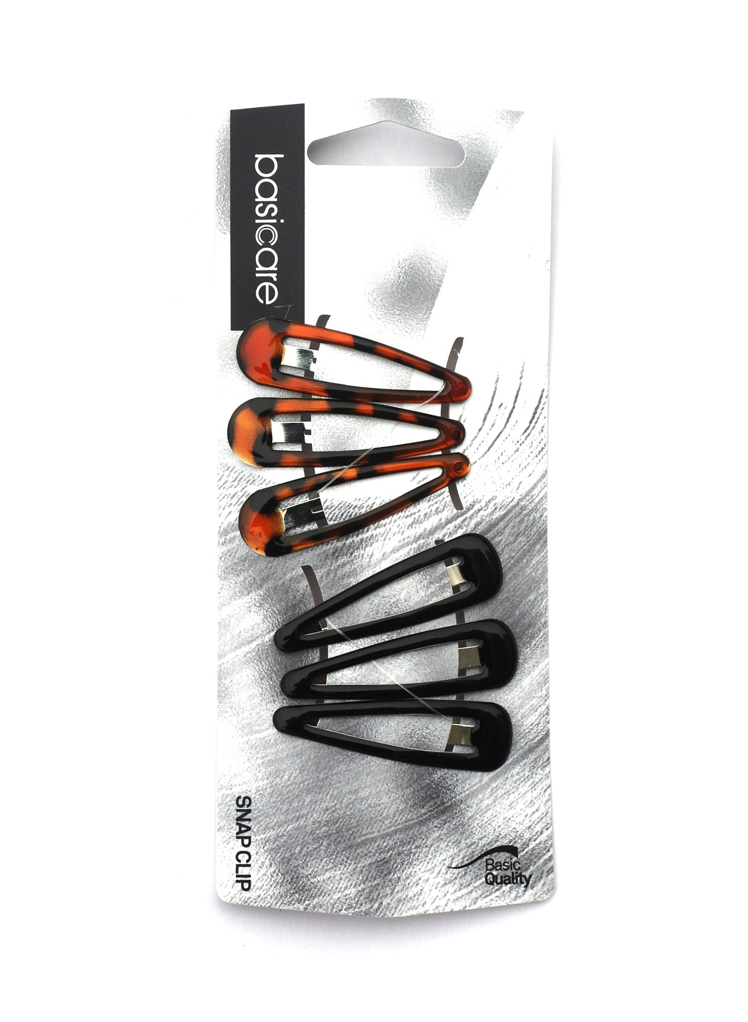 Basicare Snap Clip Shell & Black 6 Pack - MarshallsHealthShop