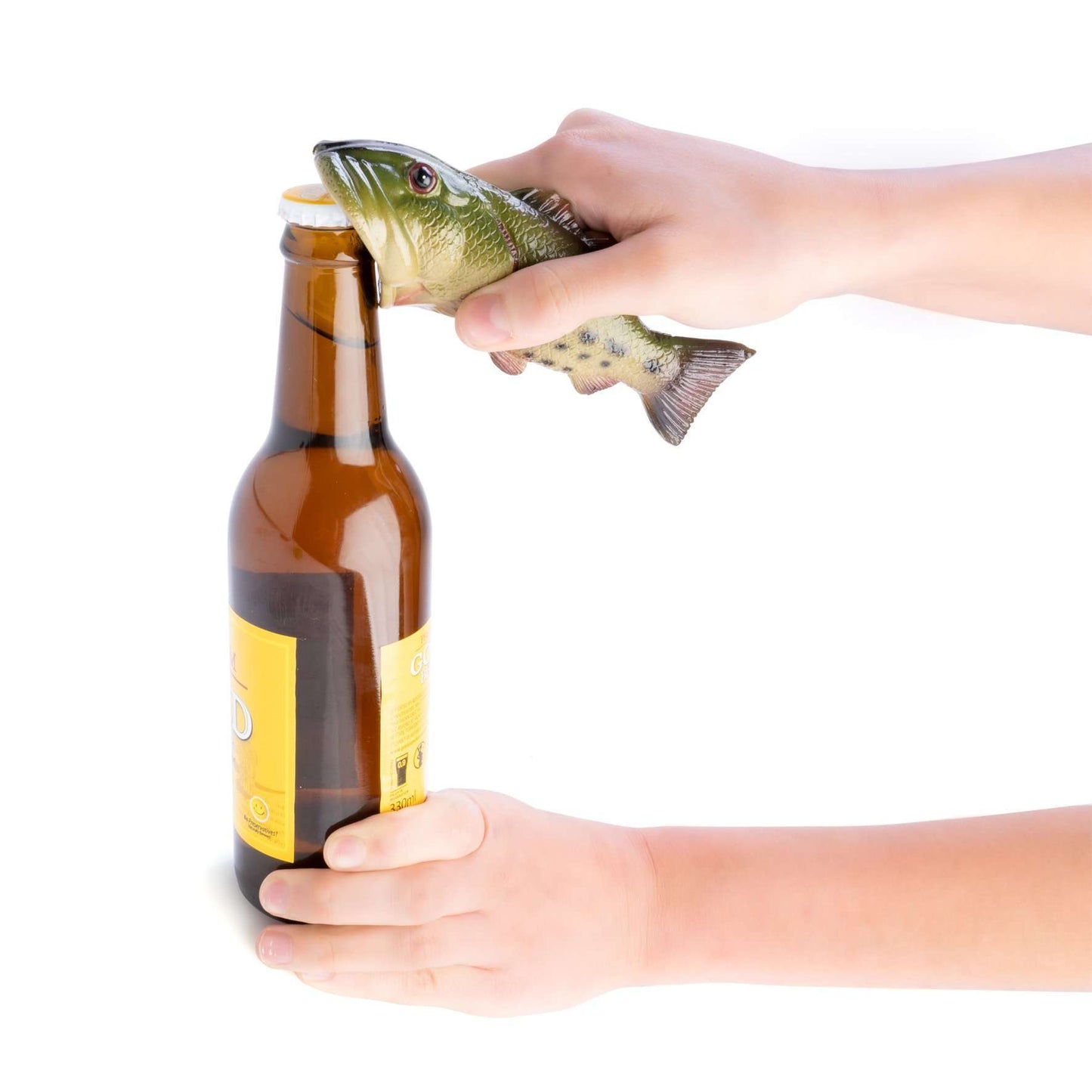 Bass Fish Bottle Opener
Bass-shaped bottle opener to tackle your beer!
Sturdy polyresin material with realistic fish colouring
Great gift for a fishing enthusiast
13.5(L) x 4.8(W) x 5.0(H) cm
Colour box
1st Stop, Marshall's Health Shop, Gift Shop!

SKU: NM-BO/BA