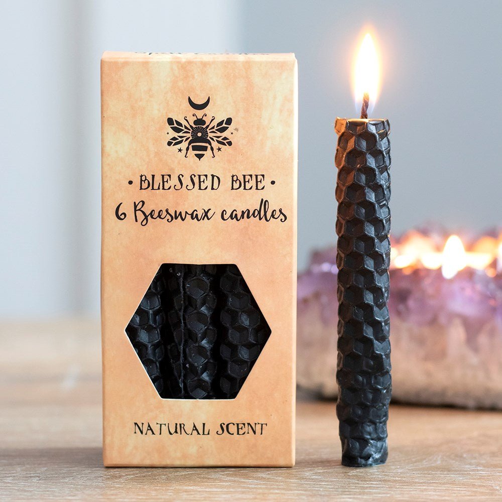 Beeswax Spell Candles Black - MarshallsHealthShop