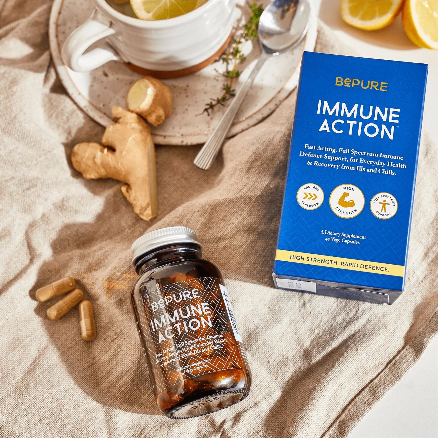 BePure Immune Action - 1st Stop Marshall's Health Shop, Gift Shop! - Heath and Natural Therapy New Brighton Christchurch - Naturopath