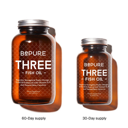 BePure Three Fish Oil - 1st Stop Marshall's Health Shop, Gift Shop! - Heath and Natural Therapy New Brighton Christchurch - Naturopath