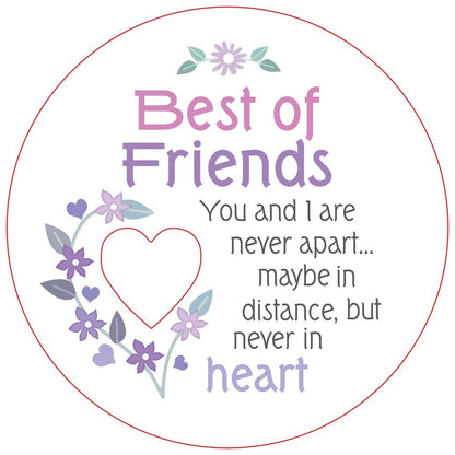 Best Of Friends Piece of My Heart Magnet

W:7 x D:7 cm - Magnet - 7 cm Diameter, Hangsell Card - 10 cm. MDF Magnets with Cut out Heart.

1st Stop, Marshall's Health Shop, Gift Shop!

SKU: RCPHM23
