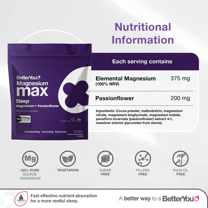 Better You Magnesium Max 3-in-1 Sleep Powder 160g - 1st Stop Marshall's Health Shop, Gift Shop! - Heath and Natural Therapy New Brighton Christchurch - Naturopath