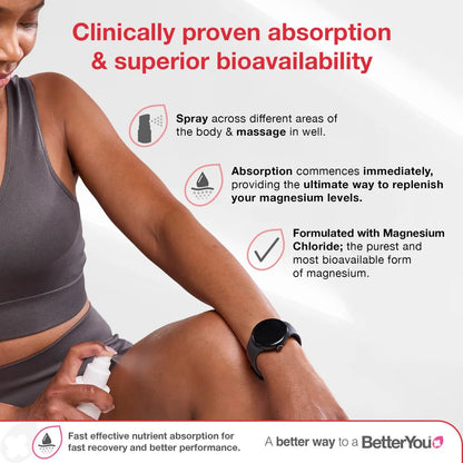 Better You Magnesium Muscle Body Spray 100ml - 1st Stop Marshall's Health Shop, Gift Shop! - Heath and Natural Therapy New Brighton Christchurch - Naturopath