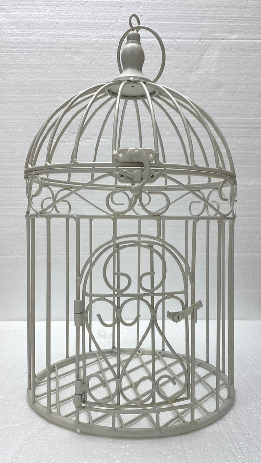 Bird Cages White Small - 1st Stop Marshall's Health Shop, Gift Shop! - Heath and Natural Therapy New Brighton Christchurch - Naturopath