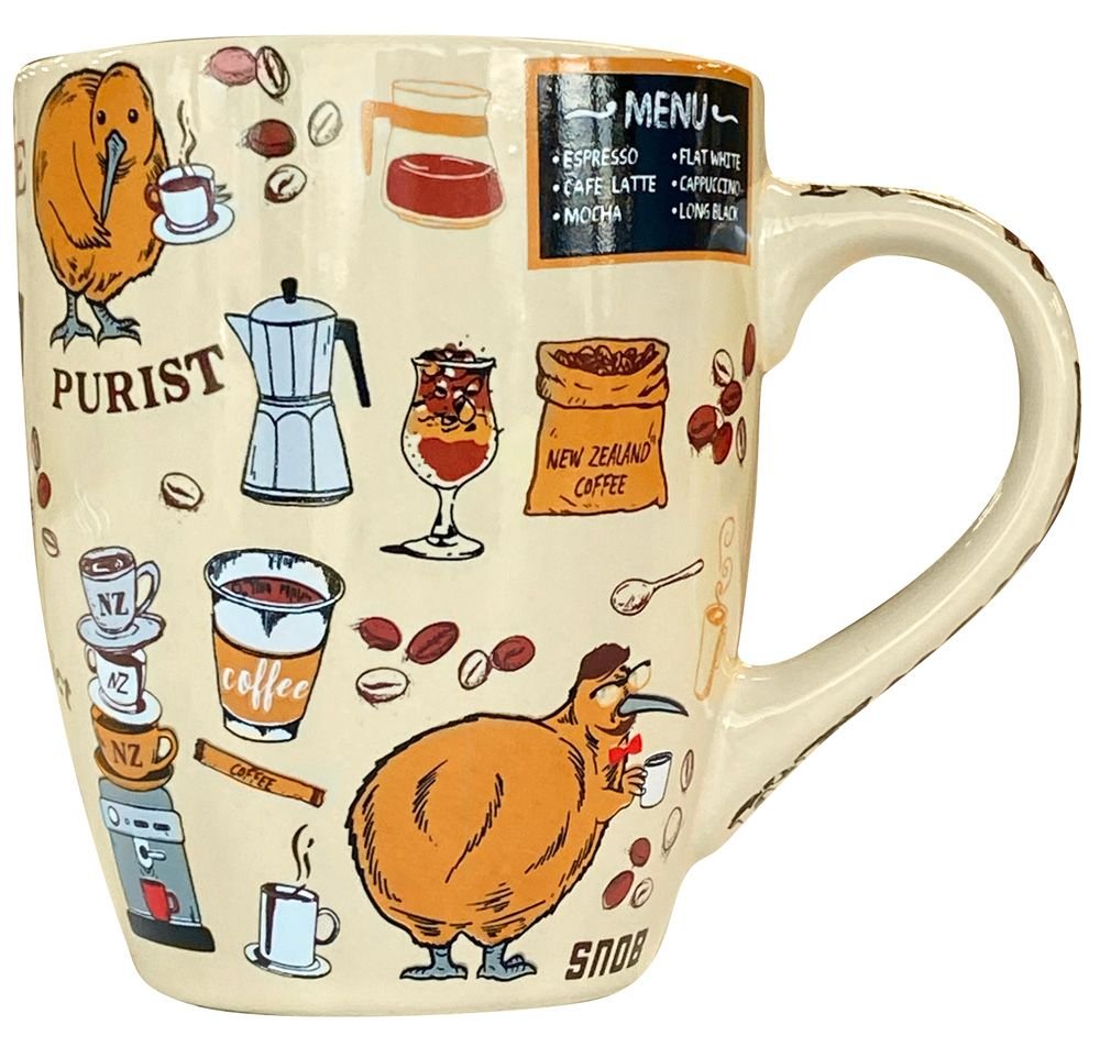 Bistro Mug Coffee Kiwis - 1st Stop Marshall's Health Shop, Gift Shop! - Heath and Natural Therapy New Brighton Christchurch - Naturopath