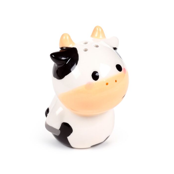 Black and White Cow Ceramic Salt & Pepper Set - 1st Stop Marshall's Health Shop, Gift Shop! - Heath and Natural Therapy New Brighton Christchurch - Naturopath