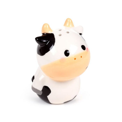 Black and White Cow Ceramic Salt & Pepper Set - 1st Stop Marshall's Health Shop, Gift Shop! - Heath and Natural Therapy New Brighton Christchurch - Naturopath