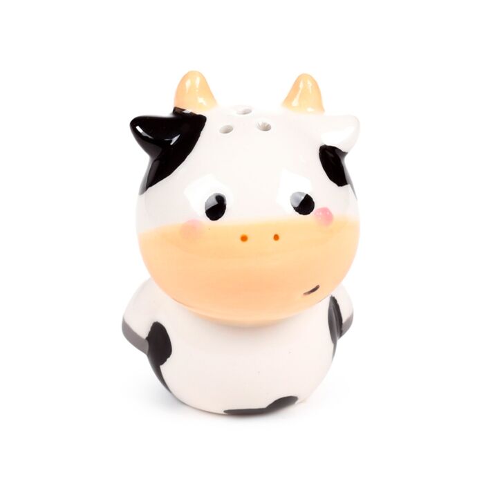 Black and White Cow Ceramic Salt & Pepper Set - 1st Stop Marshall's Health Shop, Gift Shop! - Heath and Natural Therapy New Brighton Christchurch - Naturopath