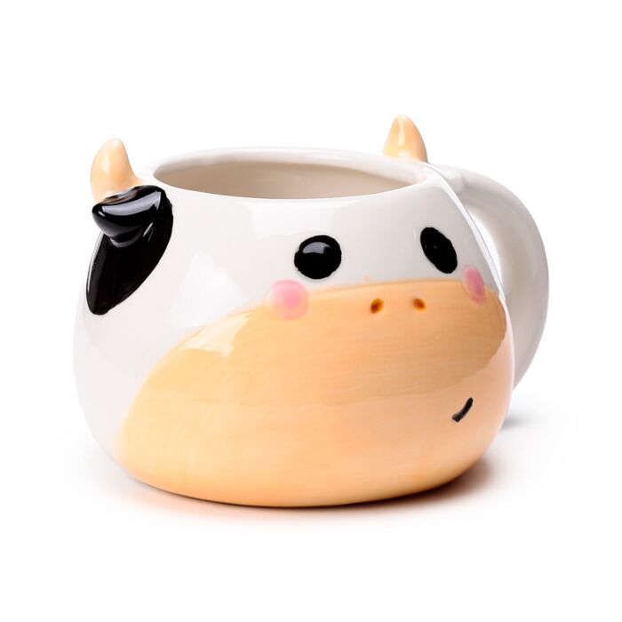 Black and White Cow Head Ceramic Shaped Mug - 1st Stop Marshall's Health Shop, Gift Shop! - Heath and Natural Therapy New Brighton Christchurch - Naturopath