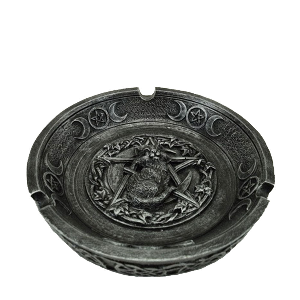Black Cat Incense Holder and Ashtray - MarshallsHealthShop