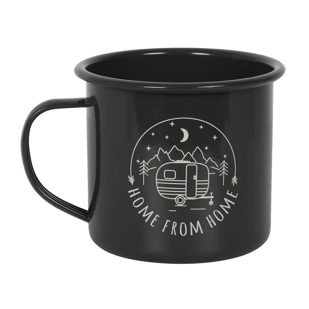Black Enamel Camping Mug - MarshallsHealthShop
