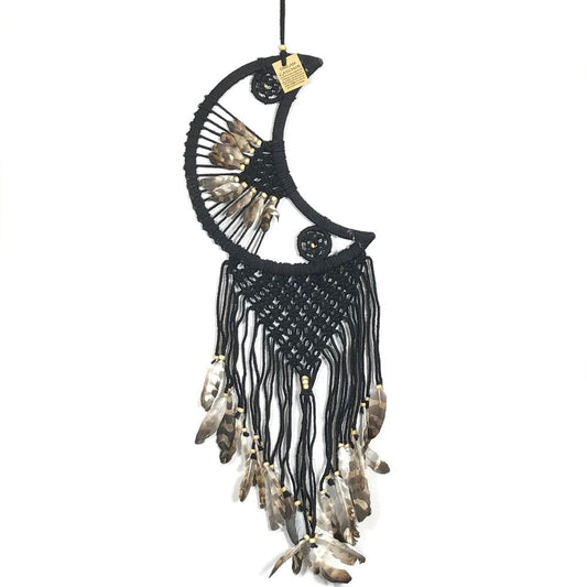 Black Half Moon Dreamcatcher - MarshallsHealthShop