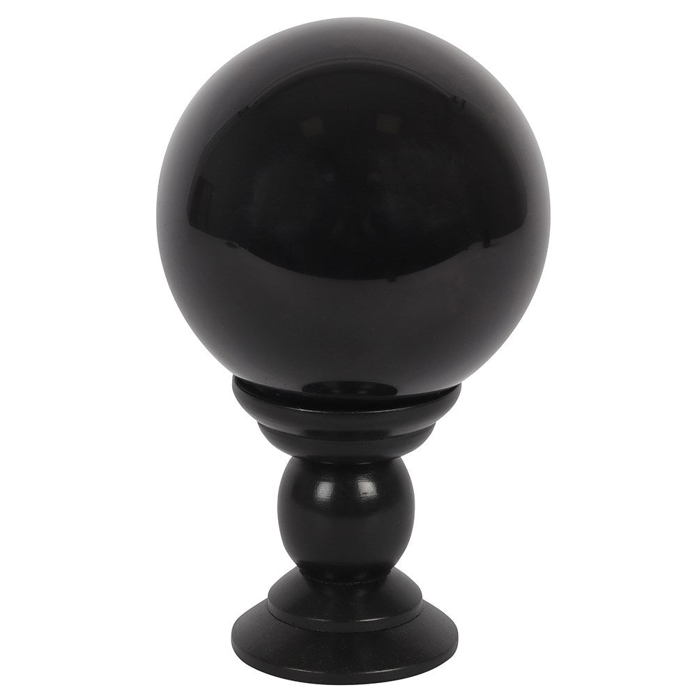 Black Large Crystal Ball Wooden Stand - 1st Stop Marshall's Health Shop, Gift Shop! - Heath and Natural Therapy New Brighton Christchurch - Naturopath