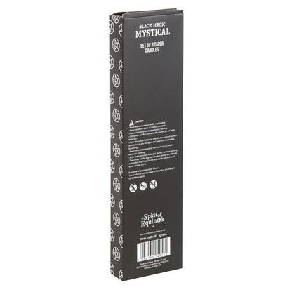 Black Magic Taper Dinner Candles - MarshallsHealthShop