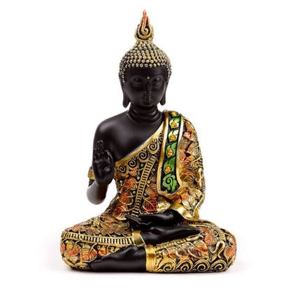 Black & Orange Gold Thai Buddha Mediation

Height 21cm Width 15cm Depth 10cm

655grams

1st Stop, Marshall's Health Shop, Gift Shop!

SKU: BUD383