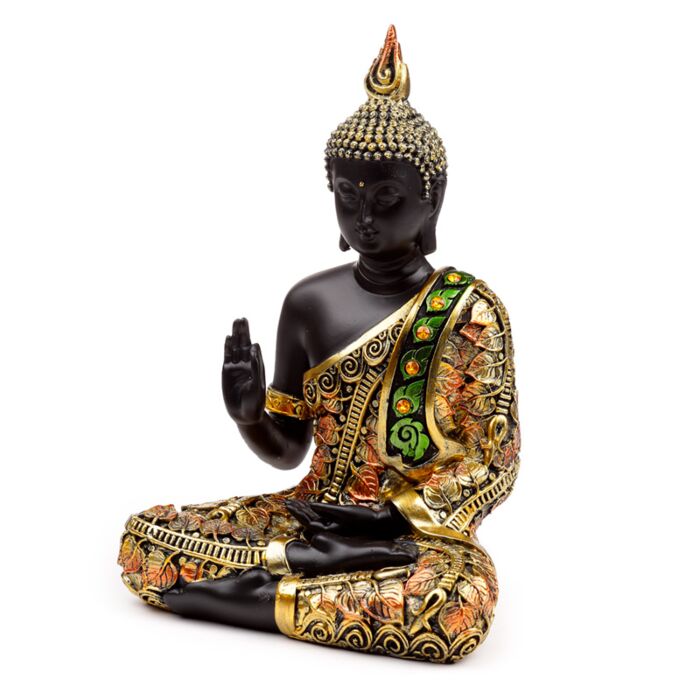 Black & Orange Gold Thai Buddha Mediation

Height 21cm Width 15cm Depth 10cm

655grams

1st Stop, Marshall's Health Shop, Gift Shop!

SKU: BUD383
