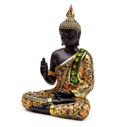 Black & Orange Gold Thai Buddha Mediation

Height 21cm Width 15cm Depth 10cm

655grams

1st Stop, Marshall's Health Shop, Gift Shop!

SKU: BUD383
