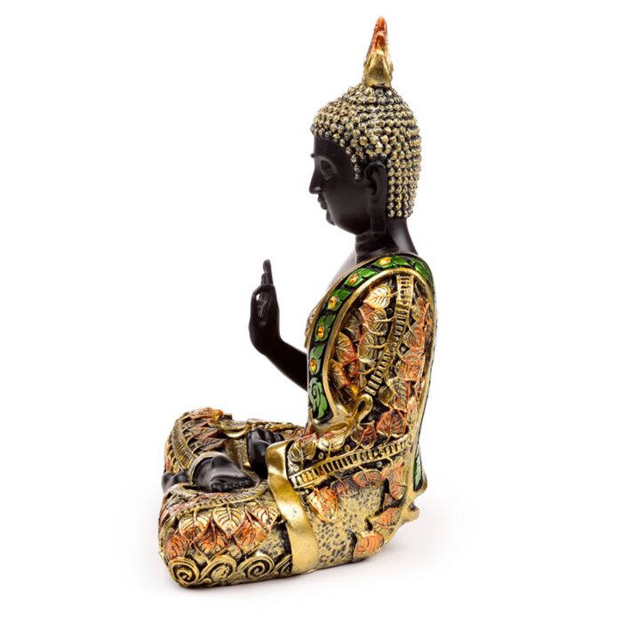 Black & Orange Gold Thai Buddha Mediation

Height 21cm Width 15cm Depth 10cm

655grams

1st Stop, Marshall's Health Shop, Gift Shop!

SKU: BUD383
