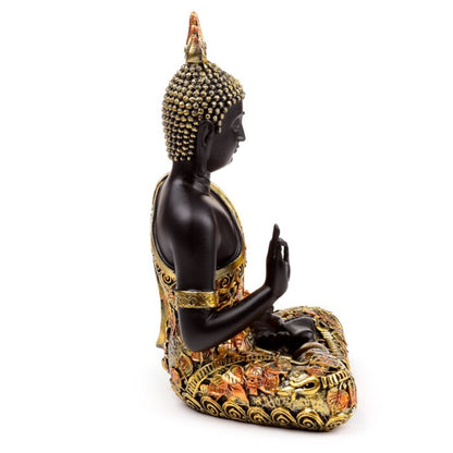 Black & Orange Gold Thai Buddha Mediation

Height 21cm Width 15cm Depth 10cm

655grams

1st Stop, Marshall's Health Shop, Gift Shop!

SKU: BUD383