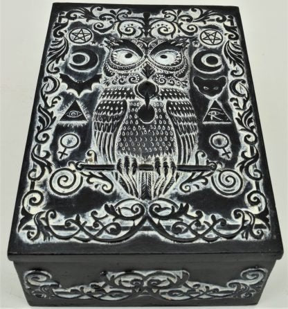 Black Owl Tarot Box - MarshallsHealthShop