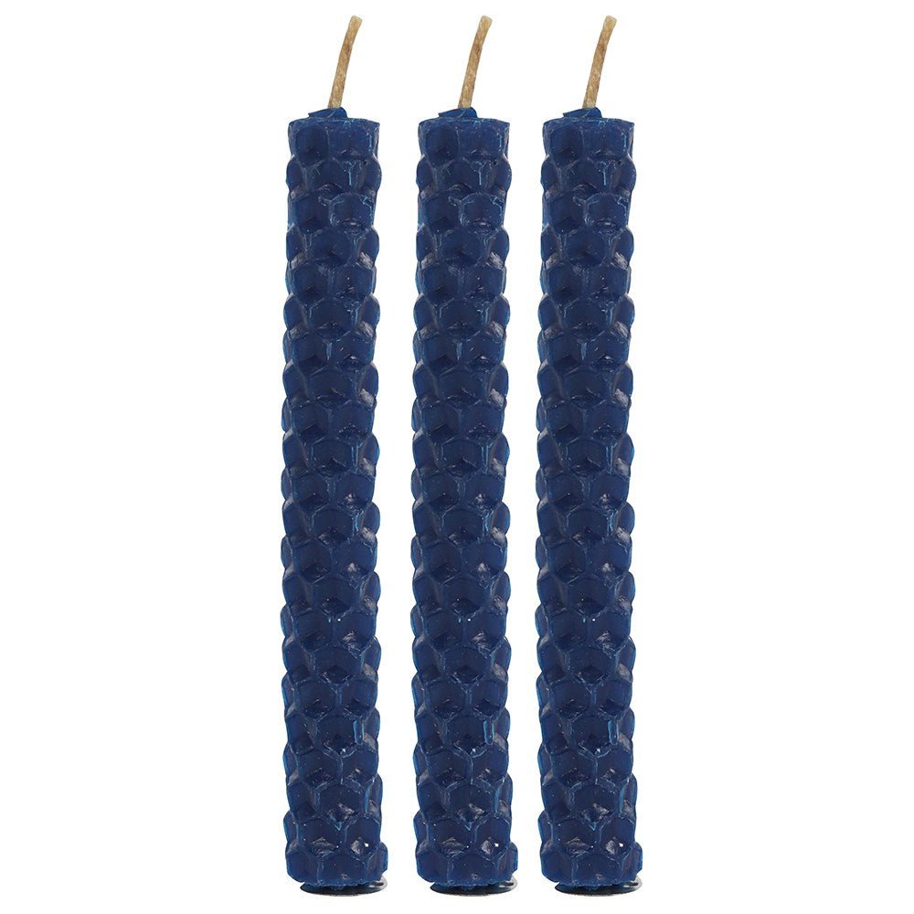 Blue Beeswax Spell Candles (6) - MarshallsHealthShop
