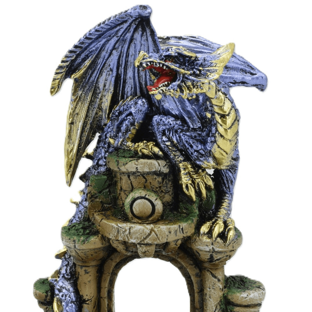 Blue Dragon On Castle Door - MarshallsHealthShop