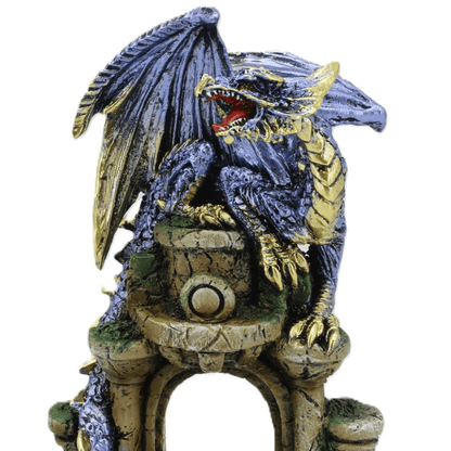 Blue Dragon On Castle Door - MarshallsHealthShop