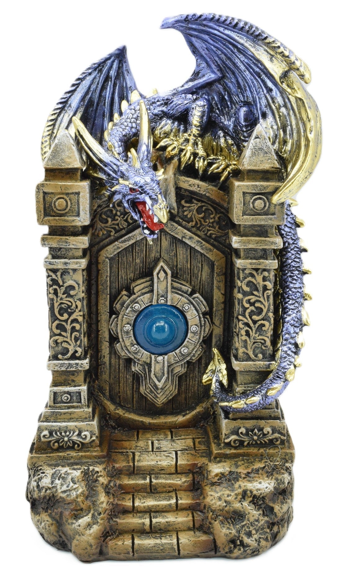 Blue Dragon On Castle Door LED Light - MarshallsHealthShop