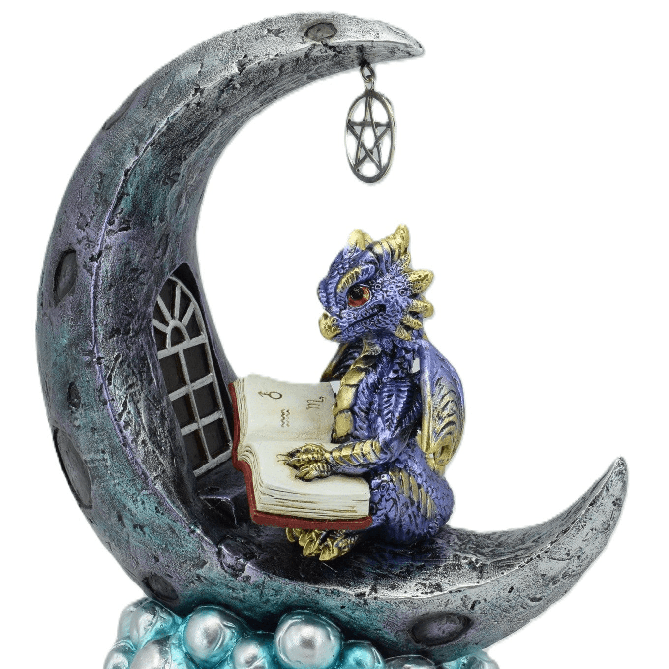 Blue Dragon On Moon LED Light - MarshallsHealthShop