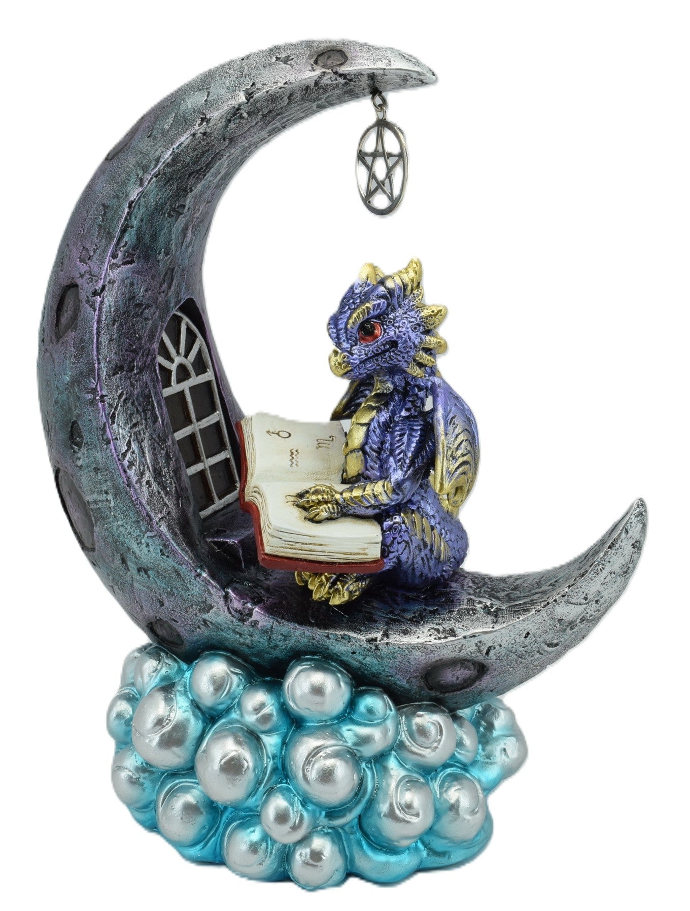 Blue Dragon On Moon LED Light - MarshallsHealthShop