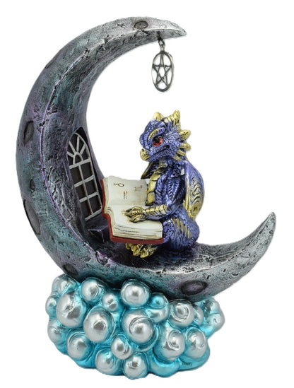 Blue Dragon On Moon LED Light - MarshallsHealthShop