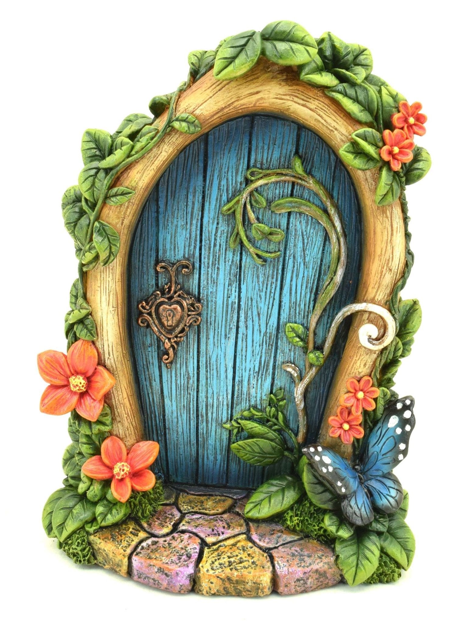 Blue Fairy Door with Butterfly - MarshallsHealthShop