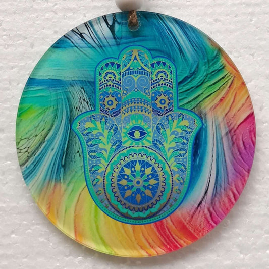 Boho Hamsa Wall Hanging (EWH20) - MarshallsHealthShop