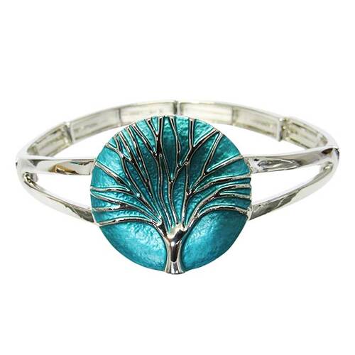 Bracelet Tree of Life Teal# - 1st Stop Marshall's Health Shop, Gift Shop! - Heath and Natural Therapy New Brighton Christchurch - Naturopath#