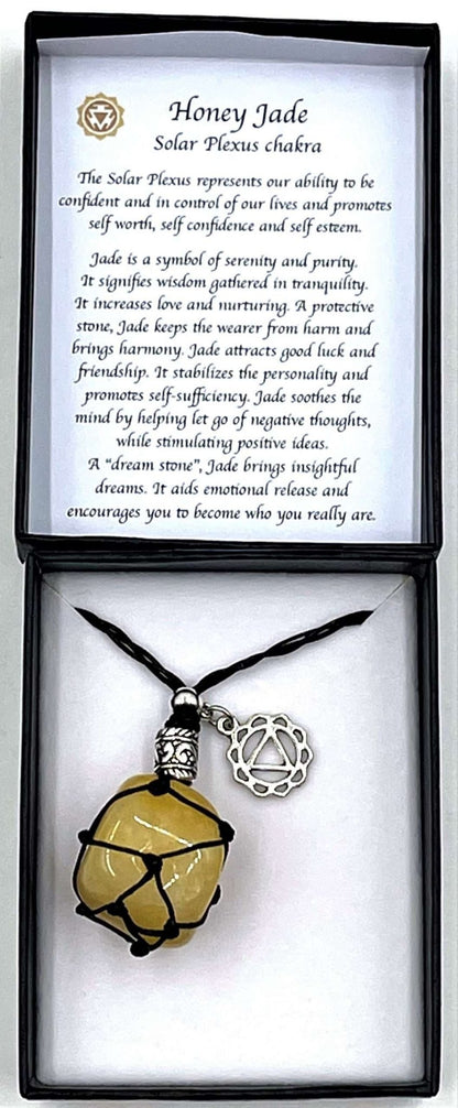 Braided Stone Necklace Honey Jade - 1st Stop Marshall's Health Shop, Gift Shop! - Heath and Natural Therapy New Brighton Christchurch - Naturopath