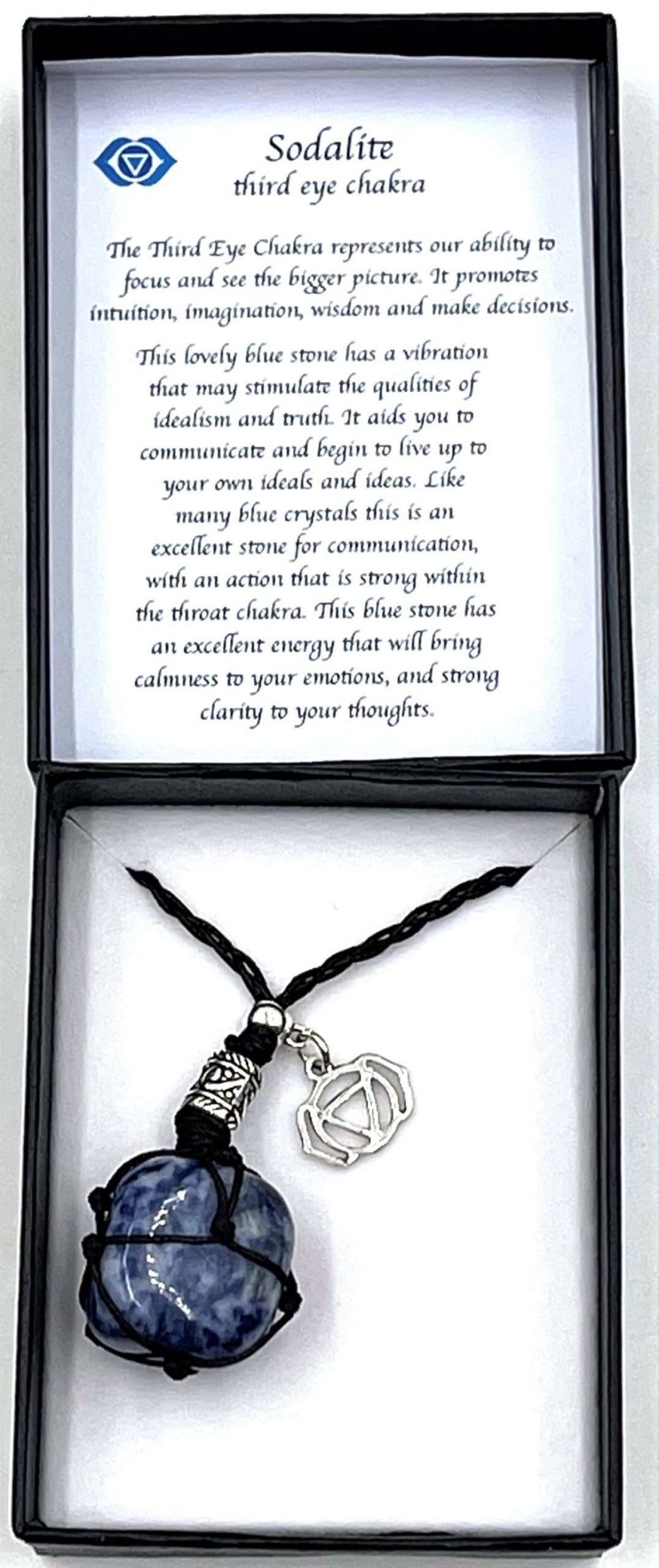 Braided Stone Necklace Sodalite - 1st Stop Marshall's Health Shop, Gift Shop! - Heath and Natural Therapy New Brighton Christchurch - Naturopath